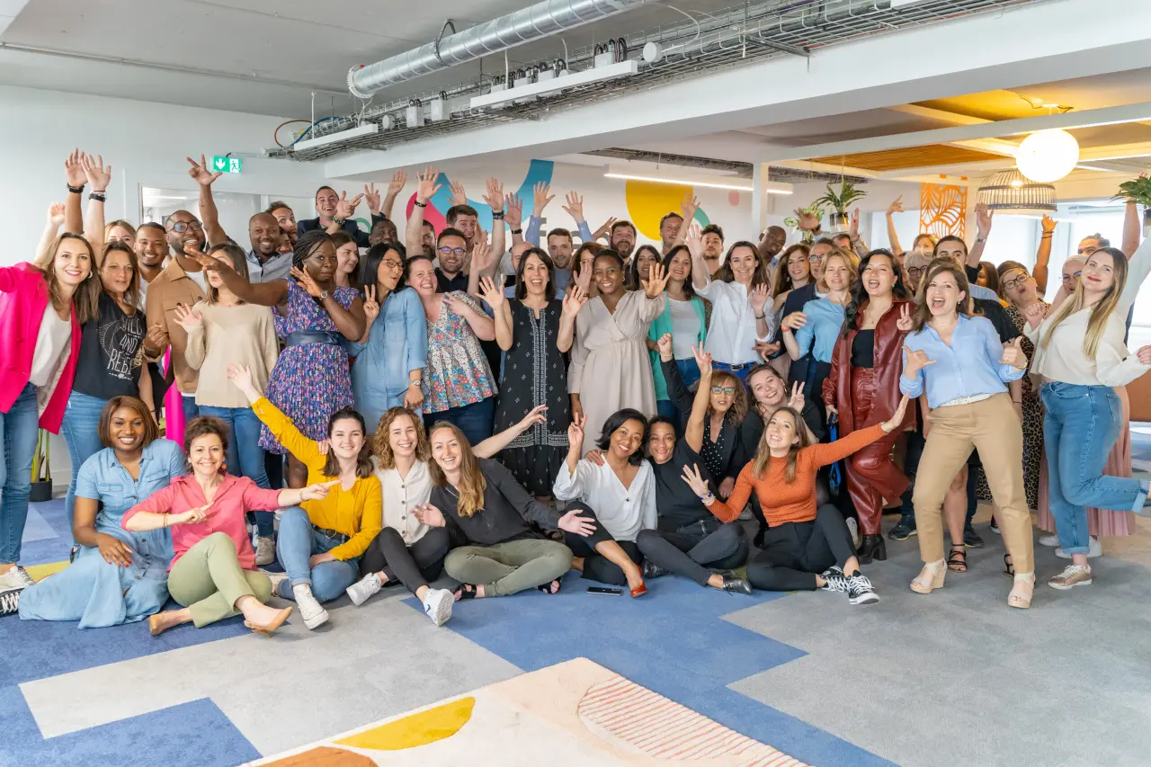 photos de groupe des salariés de freelance.com