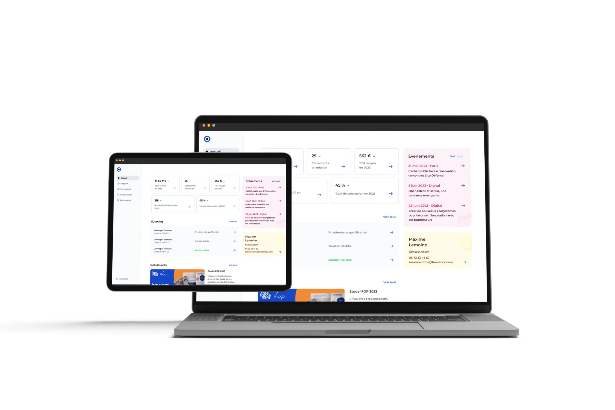 exemple de la plateforme