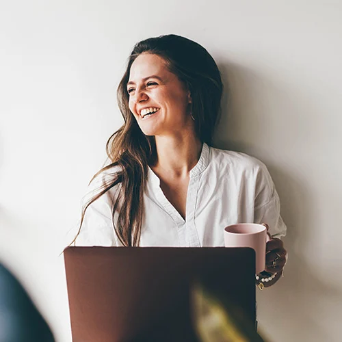 Femme souriante